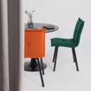 Кресло РУБИК U, Velutto 27 терракотовый велюр/черный